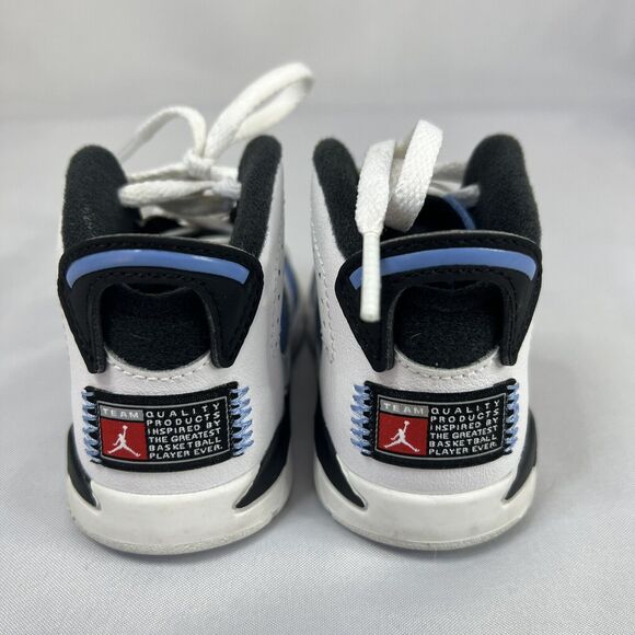 Nike Air Jordan 6 Retro UNC Toddler Shoes Size 5C White Blue DV3606-410 - Picture 7 of 10